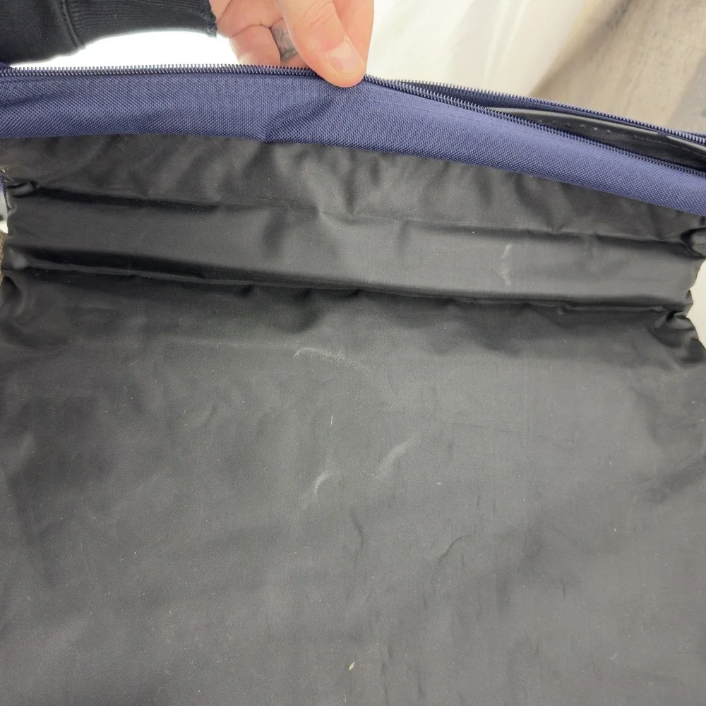 ING North West Expandable‎ Laptop Messenger Bag Blue Shoulder Briefcase